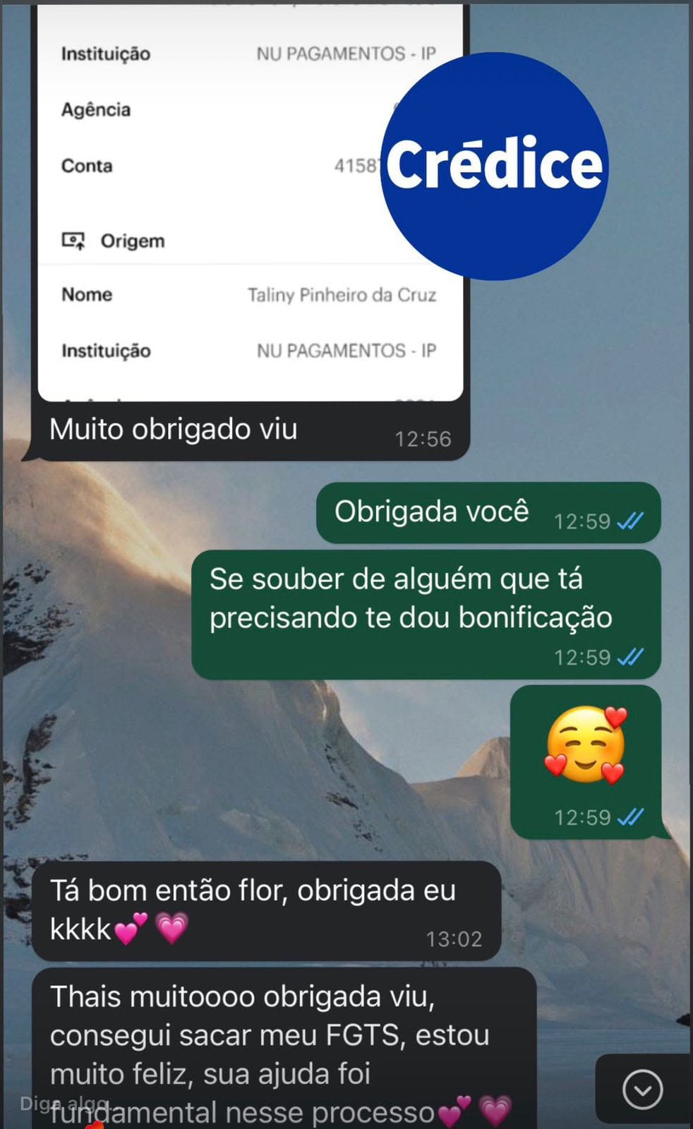 Depoimento de cliente sobre a antecipação do FGTS com a Credice
